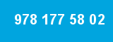 978 177 58 02 978 177 58 02